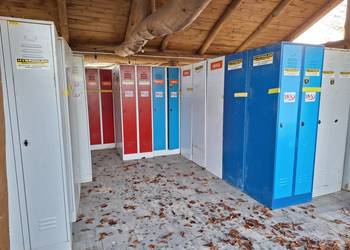 Szafka pracownicza BHP podwójna metalowa bardzo dobry stan