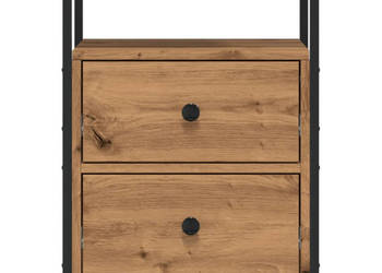 Szafka nocna dąb artisan 44x45x60 cm materiał drewnopochodny WM-857256