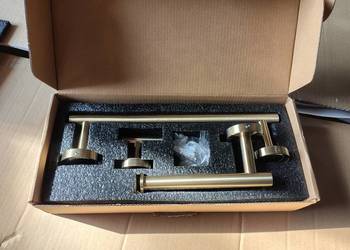 Mosiężny uchwyt relingowy UKKO 520mm 4 sztuki w zestawie