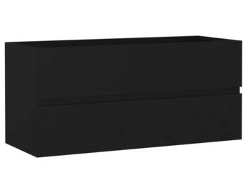 Szafka pod umywalkę czarna 100x385x45 cm WM-804765