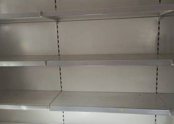Regały magazynowe - sklepowe, metalowe, gondolowe, ścianka 4 regały