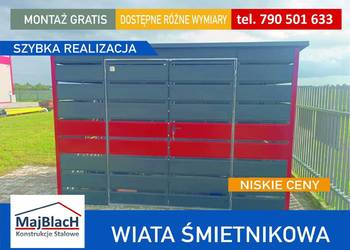 Wiata śmietnikowa / Altana / Magazyn / Schowek na śmieci  - Maj-Blach