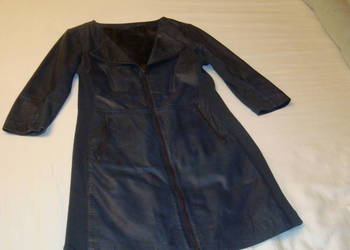 Sukienka skórzana  granatowa rozmiar 38