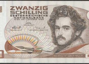 AUSTRIA 20 SCHILLING 1986 - DAFFINGER - STAN 2+