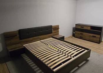 Łóżko i komoda Black Red White