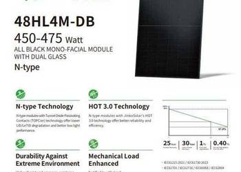 Panel fotowoltaiczny JINKO JKM460N-48HL4M-DV – 460 W – Black Frame