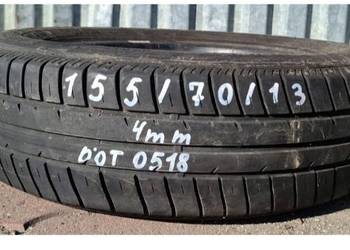 1 x Opona letnia Fulda EcoControl 155/70R13 75 T 4mm Rok2018 Czarna Opona