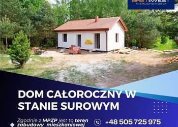 Nowoczesny dom całoroczny w stanie surowym