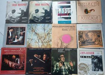 nr38 Płyty winylowe zestaw 12szt muzyka klasyczna koncertowa różne