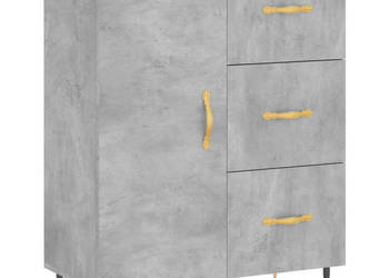 Szafka szarość betonu 695x34x90 cm materiał drewnopochodny WM-827896