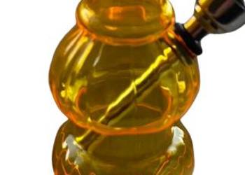 Bongo Akrylowe Fajka Wodna z Akrylu Pomarańczowa Małe Bonio 16 cm