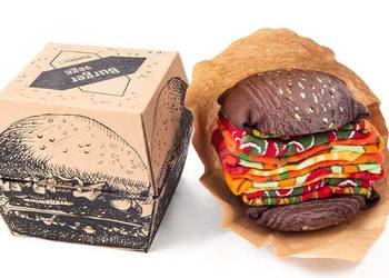 NOWE Skarpetki Burger Vege 2 pary RAINBOW SOCK prezent