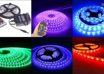 Zestaw taśma LED RGB - pilot