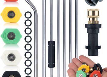 Zestaw 7 Lanc do Myjki Ciśnieniowej – 250 bar, do Kärcher K2–K7