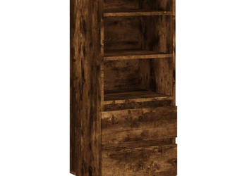 Wysoka szafka przydymiony dąb 40x36x110 cm WM-831505