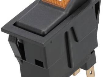 Przełącznik kołyskowy, I-0, off-on, 12V, 2-pin, lampa błyskowa SW10042KR