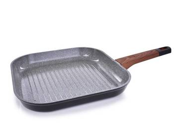 Patelnia GRILLOWA 26 x 26 cm, z uchwytem soft touch, objętość 1800 ml