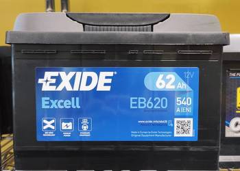 Akumulator 62Ah 540A Exide Excell EB620