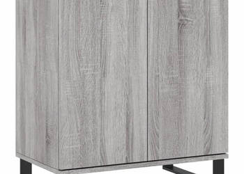 Komoda szary dąb sonoma 60x35x70 cm materiał drewnopochodny WM-827170
