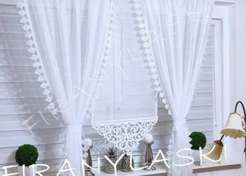 Zestaw panel i zasłony Firanki gotowe do pokoju salonu