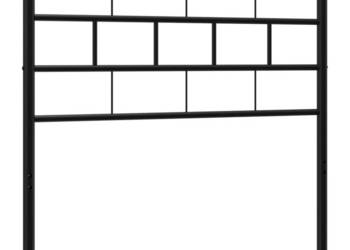 Metalowe wezgłowie czarne 100 cm WM-355688