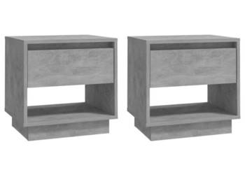 vidaXL Szafki nocne, 2 szt., szarość betonu, 45x34x44 cm(SKU:809521)