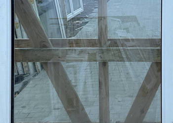 OKNA KacprzaK Witryna 100X111 FIX Używany PCV Plastikowy