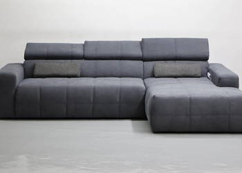 TCc DESIGN narożnik regulowane zagłówki rogówka sofa kanapa tkanina salon