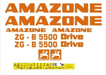 Naklejki Amazone ZGB 5500Drive  mocny klej, odporne,laminat