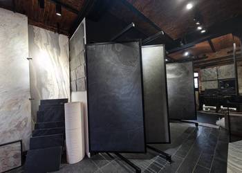 Fornir kamienny K Black – kamień naturalny w Twoim domu / STONELAND