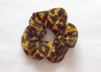 panterka scrunchie, gumka do włosów panterka ozdoba włosów