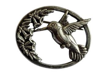 VINTAGE BROSZKA ARTYSTYCZNA KOLIBER ART DECO SEAGULL PEWTER LATA 96/97 VINTAGE BROSZKA ARTYSTYCZNA KOLIBER ART DECO SEAGULL PEWTER LATA 96/97