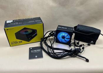 Zasilacz Corsair CX750F RGB 750W Gwarancja Wentylator tylko na biało świeci