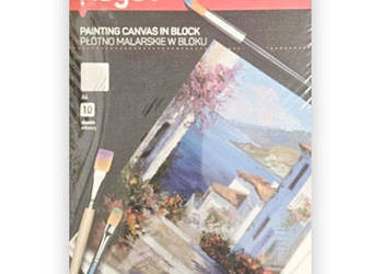 canvas w bloku kayet 10, malarskie płótno w bloku A4, painting canvas A4