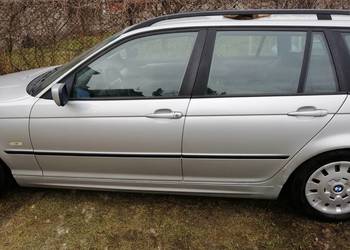 Bmw e46 drzwi przednie lewe titansilber do założenia w kolor