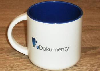 Kubek ceramiczny o pojemności 380 ml z nadrukiem eDokumenty