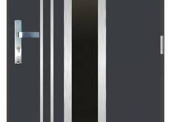 Drzwi wejściowe zewnętrzne 55 mm  GADOT LI-15 INOX 80/90 LEW/ PRAWE