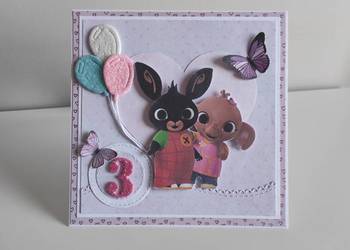 Kartka okolicznościowa ręcznie robiona na urodziny Bing Kartka okolicznościowa ręcznie robiona na urodziny Bing