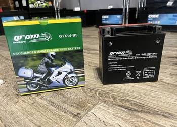 Akumulator motocyklowy GROM GTX14-BS YTX14-BS 12V 12Ah 200A