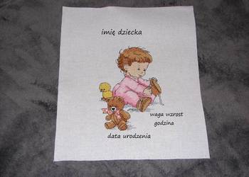 metryczka MALUSZEK haft krzyzykowy