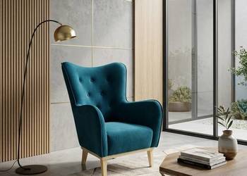 Fotel Wypoczynkowy Miki Niebieski, Dostawa 0zł!