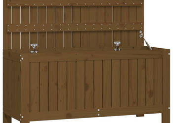 Skrzynia ogrodowa miodowy brąz 108x425x54 cm drewno sosnowe WM-823832