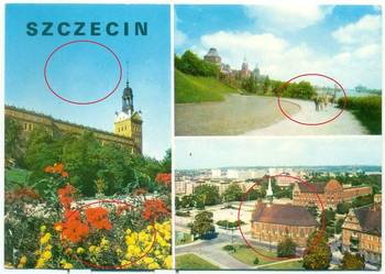 Szczecin Zamek Książąt Pomorskich Wały Chrobrego port
