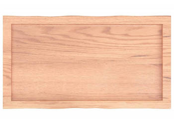 Blat jasnobrązowy 80x40x(2-4) cm drewno z naturalną krawędzią WM-363939