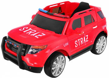Samochód na akumulator SUV Straż Pożarna auto dla dzieci 12V pilot