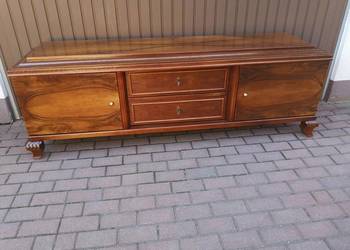 Komoda/ Szafka RTV Niska ART-DECO 205 Orzech-Dąb Stara Antyk Po Renowacji.