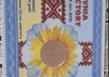 Pamiątkowa moneta platerowana 24 kartowym zlotem