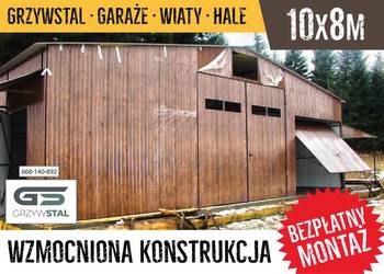GARAŻ BLASZANY / Wiata / Hala / Drewnopodobny / Magazyn – GRZYWSTAL