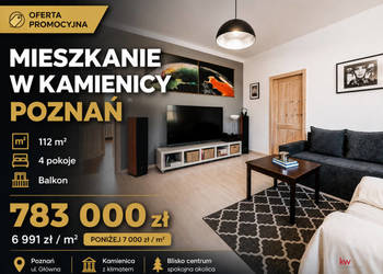 Mieszkanie 115m 4 pokoje Poznań Główna