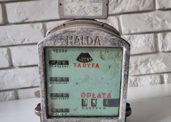 Zabytkowy taksometr HALDA – oryginał vintage, Szwecja